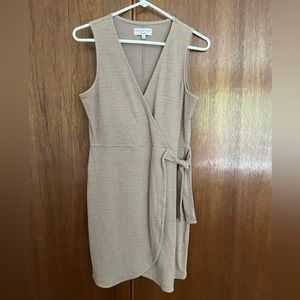 Madewell texture and thread Crosshatch Side-Tie Dress
